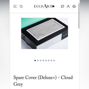 COPY - Brand new gray extra dockatot deluxe, never used, too late to return
